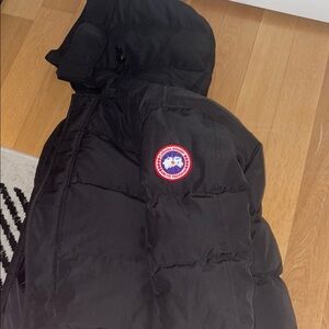 Black Hooded Puffer Jacket